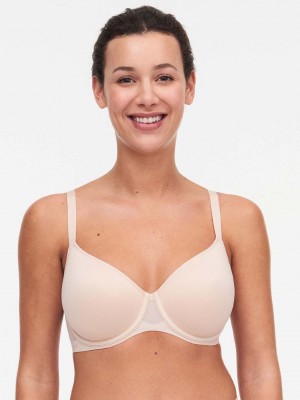 Beige Pink Women Chantelle Pure Light Spacer Bras | YIF6769BC