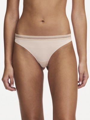 Beige Rose Women Chantelle Dream Today Thong Panty | KEN1782TQ