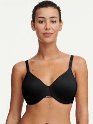 Black Women Chantelle Bare Essential Seamless Minimizer Unlined Bra | RNG2281RQ