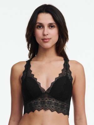 Black Women Chantelle Georgia Bralettes | ZKP1831UN