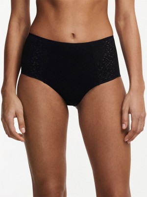 Black Women Chantelle Norah Comfort High Waist Briefs | NQO7668IM