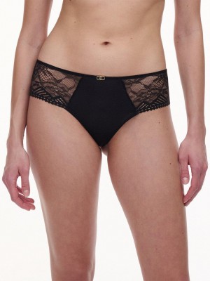 Black Women Chantelle Origins Lace Hipster Panty | ZOR5776VP