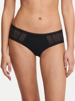 Black Women Chantelle Romane Hipster Panty | VAX675XY