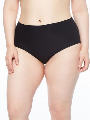 Black Women Chantelle SoftStretch Full Briefs | BHM760JB