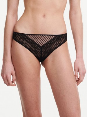 Black Women Chantelle tXture Briefs | VVR4210AU