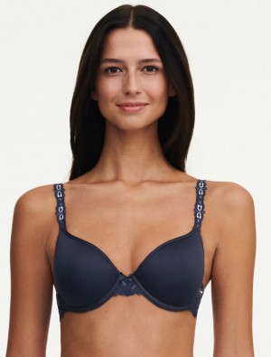 Blue Multicolor Women Chantelle Champs Elysees Smooth Custom Fit Bras | LYI1086JD