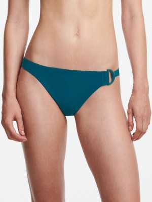 Blue Women Chantelle Celestial Cheeky Swim Bikini Bottoms | YZB3385RM