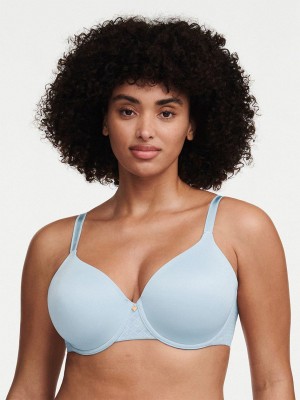 Blue Women Chantelle Norah Chic Comfort Flex T-Shirt Bra | DWS7419WU