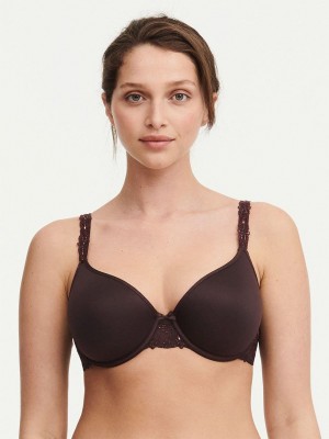 Brown Women Chantelle Champs Elysees Smooth Custom Fit Bras | FOZ271NV