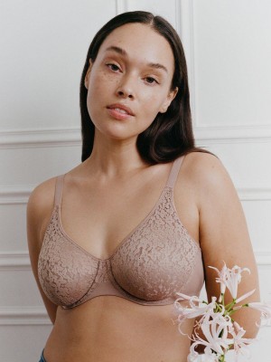 Coffee Women Chantelle Norah Comfort Underwire Bras | NJP3398XK