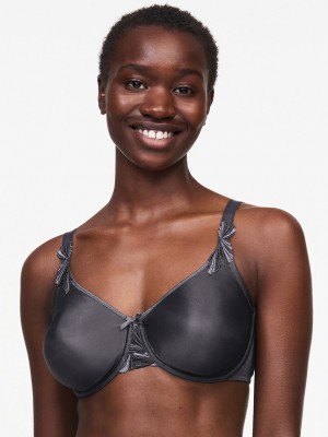 Deep Grey Women Chantelle Hedona Seamless Minimizer Unlined Bra | HNL5256XL