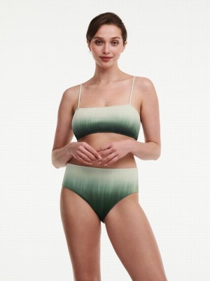 Green Women Chantelle Pulp Flex Size Swim Bikini Tops | HWC769SH