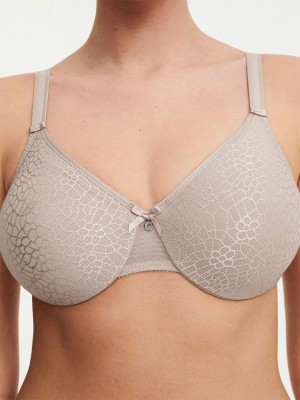 Grey Women Chantelle C Magnifique Seamless Minimizer Unlined Bra | TPG4035NG