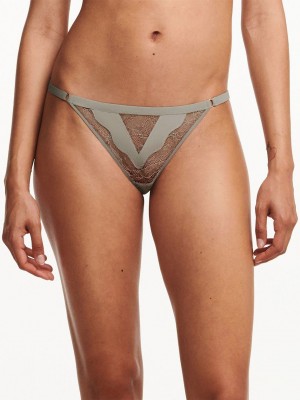 Grey Women Chantelle Spark Thong Panty | MLO8980JQ