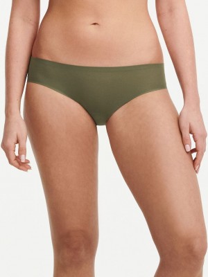 Khaki Green Women Chantelle SoftStretch Bikini Panty | BRR5854OJ