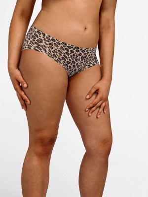 Leopard Beige Women Chantelle SoftStretch Hipster Panty | NBV5737FV