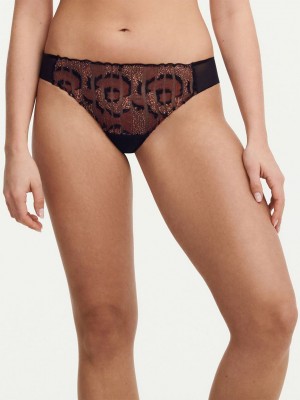 Multicolor Women Chantelle Nightfall Lace Thong Panty | ASS4977VH