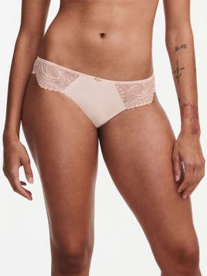 Pink Women Chantelle Mystic Dream Lace Bikini Bottoms | JAM9438MV