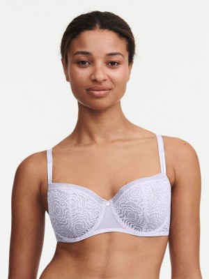 Purple Women Chantelle C Jolie Demi Bras | AMT704FE