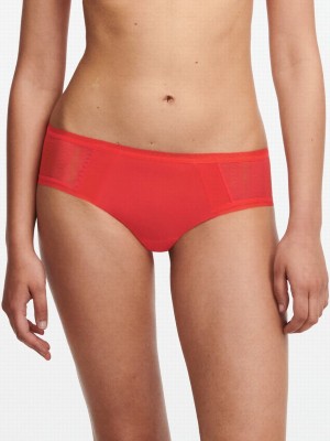 Red Women Chantelle Romane Hipster Panty | OBV6690BI