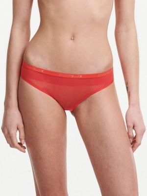 Red Women Chantelle Xpose Briefs | GMW540PA