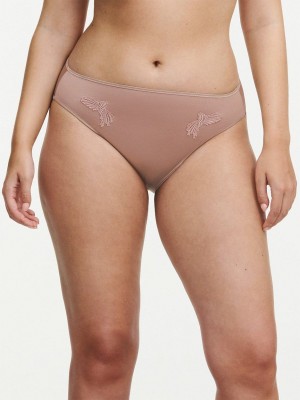 Rose Brown Women Chantelle Hedona Bikini Bottoms | WYY2133PH