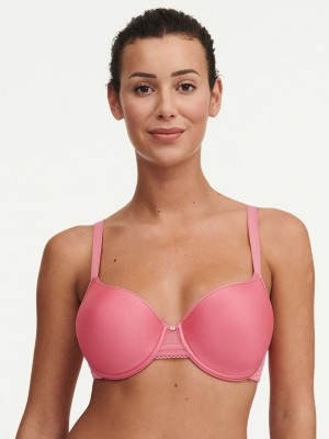 Rose Pink Women Chantelle C Jolie Comfort Convertible T-Shirt Bra | IZW3992SS