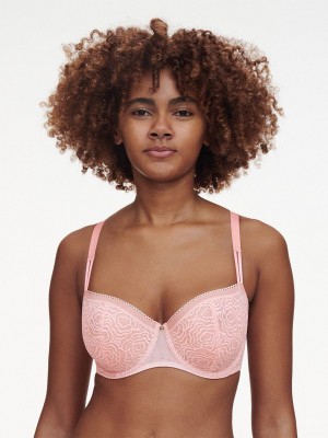 Rose Pink Women Chantelle C Jolie Demi Bras | YUW9960RN