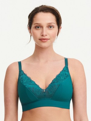 Turquoise Women Chantelle Orangerie Dream Wireless Bras | IDP873KL