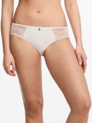 White Women Chantelle Orchids Briefs | MKD2116SG