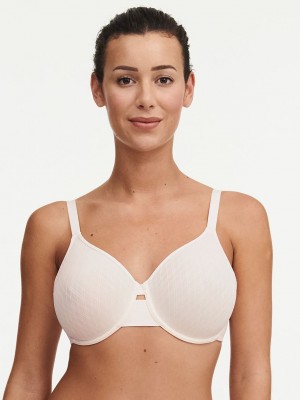 White Women Chantelle Smooth Lines Back Smoothing Minimizer Bras | XMP1820LA