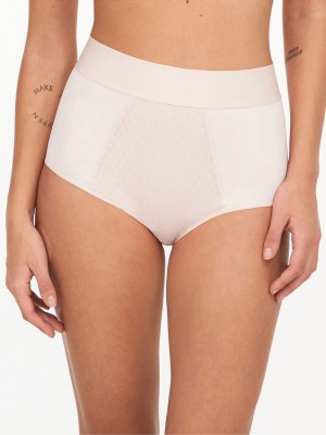 White Women Chantelle Smooth Lines Light Control Briefs | BVL6359JS