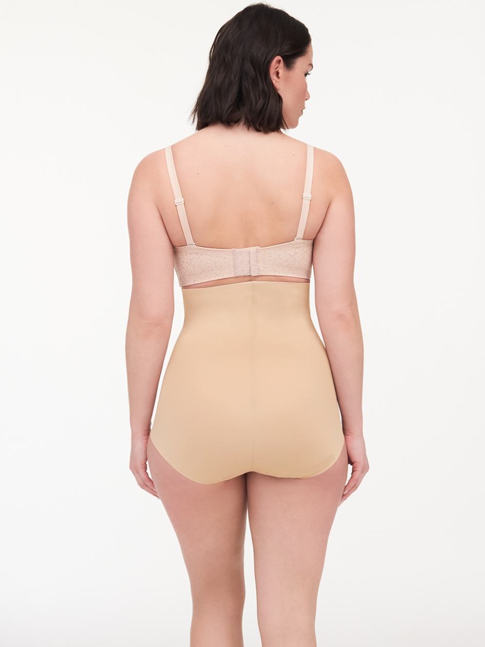 Beige Brown Women Chantelle Basic Shaping High Waist Briefs | ONH814GR