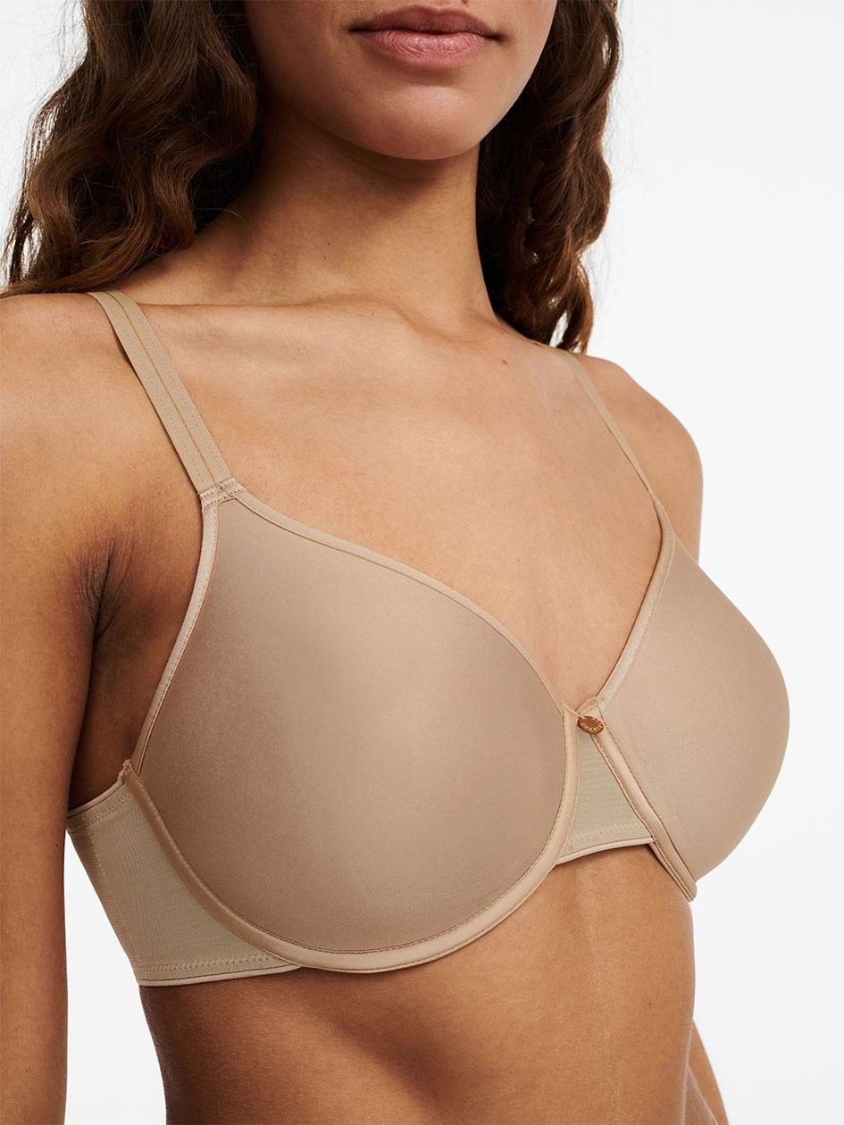 Beige Brown Women Chantelle C Essential Full Coverage Smooth Bras | XXB38IQ