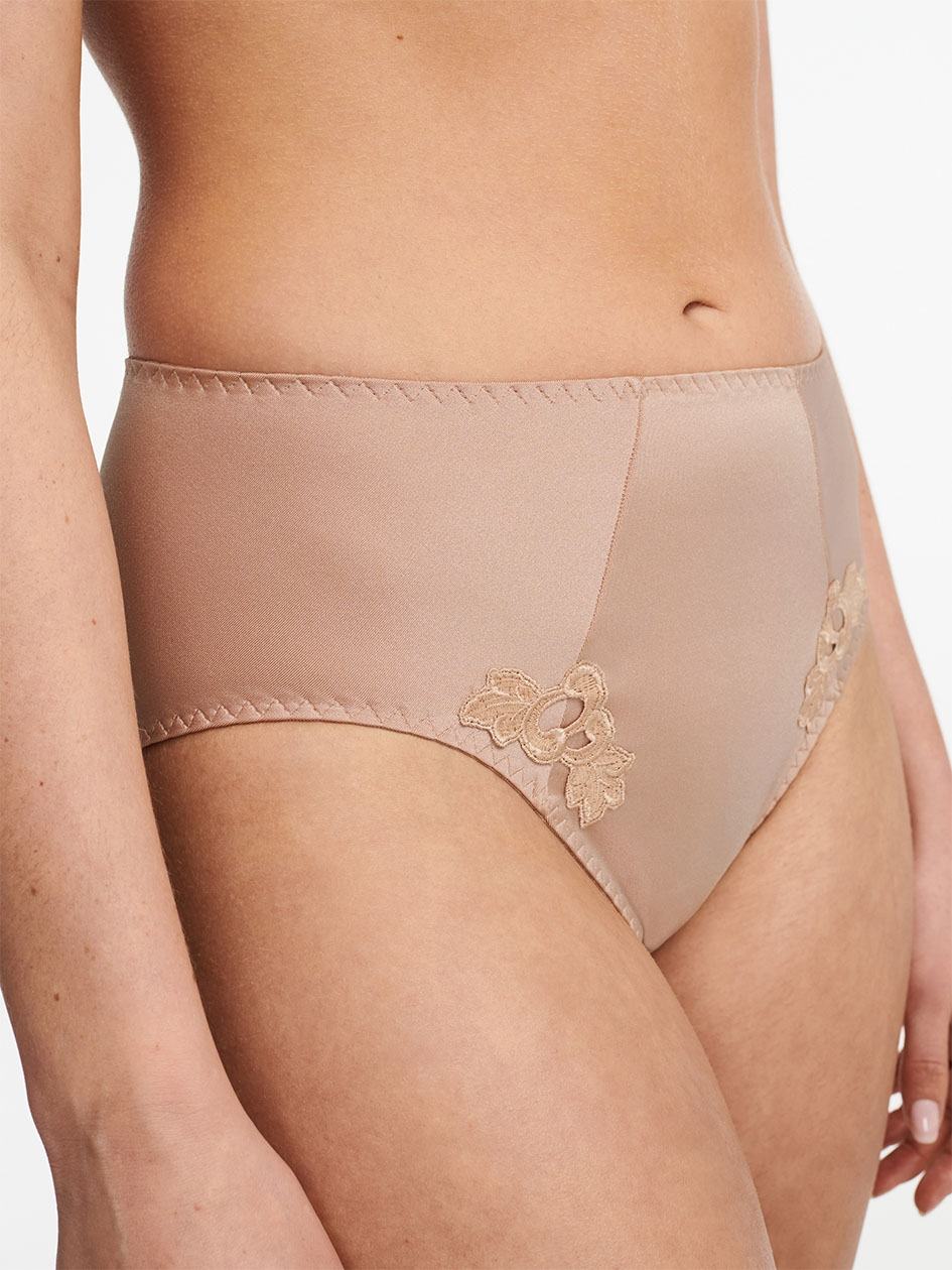 Beige Brown Women Chantelle Hedona Smoothing Full Briefs | DZN5612AU