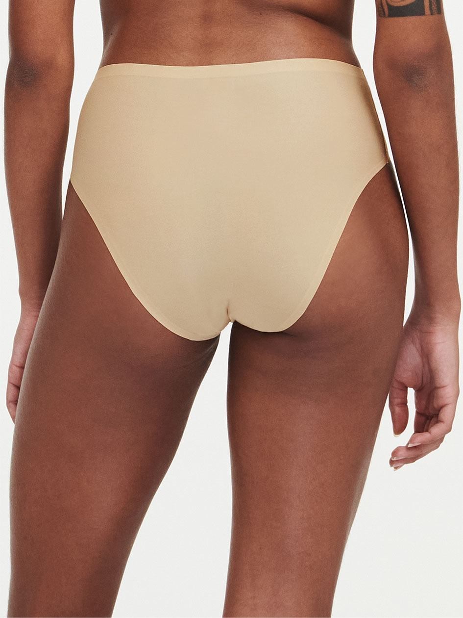 Beige Brown Women Chantelle SoftStretch Hi Cut Briefs | HDZ7926YQ