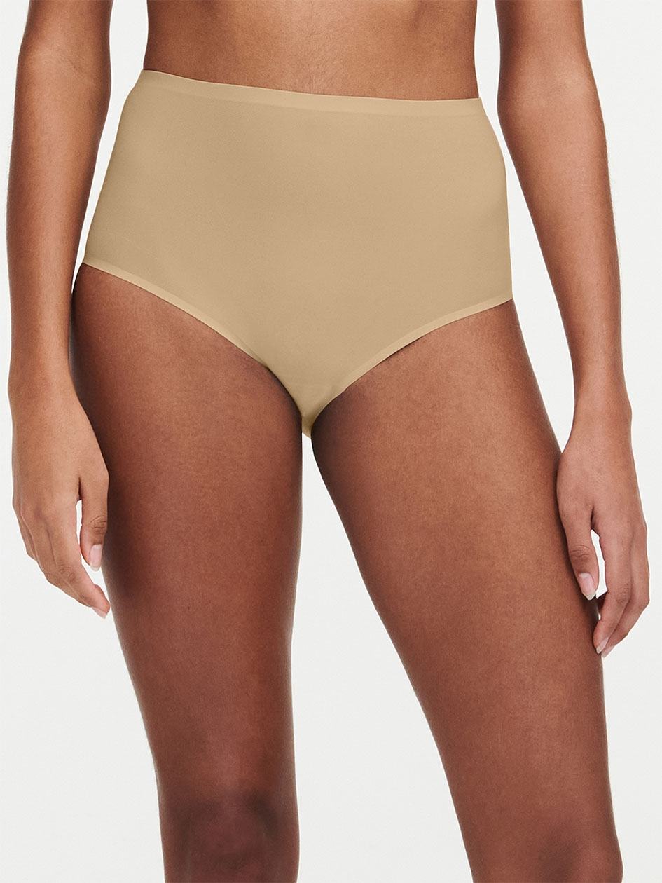 Beige Brown Women Chantelle SoftStretch Briefs | KKW2370IO