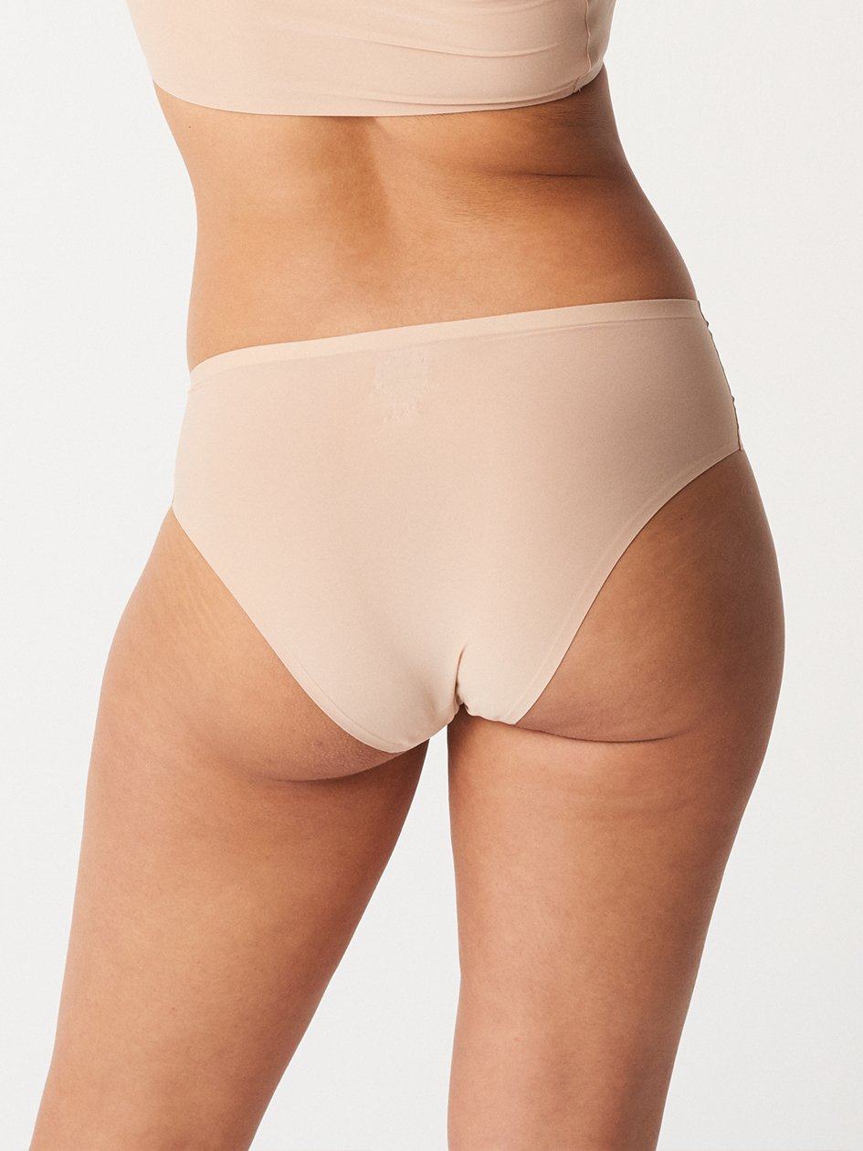 Beige Brown Women Chantelle SoftStretch Bikini Panty | LIP618XW