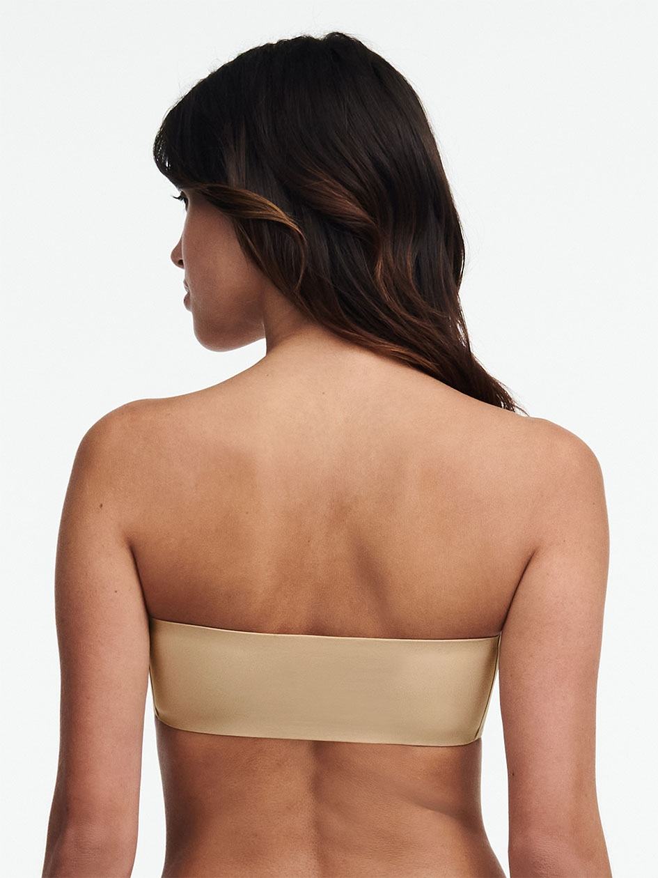 Beige Brown Women Chantelle SoftStretch Padded Bandeau Bras | RAI6830YM