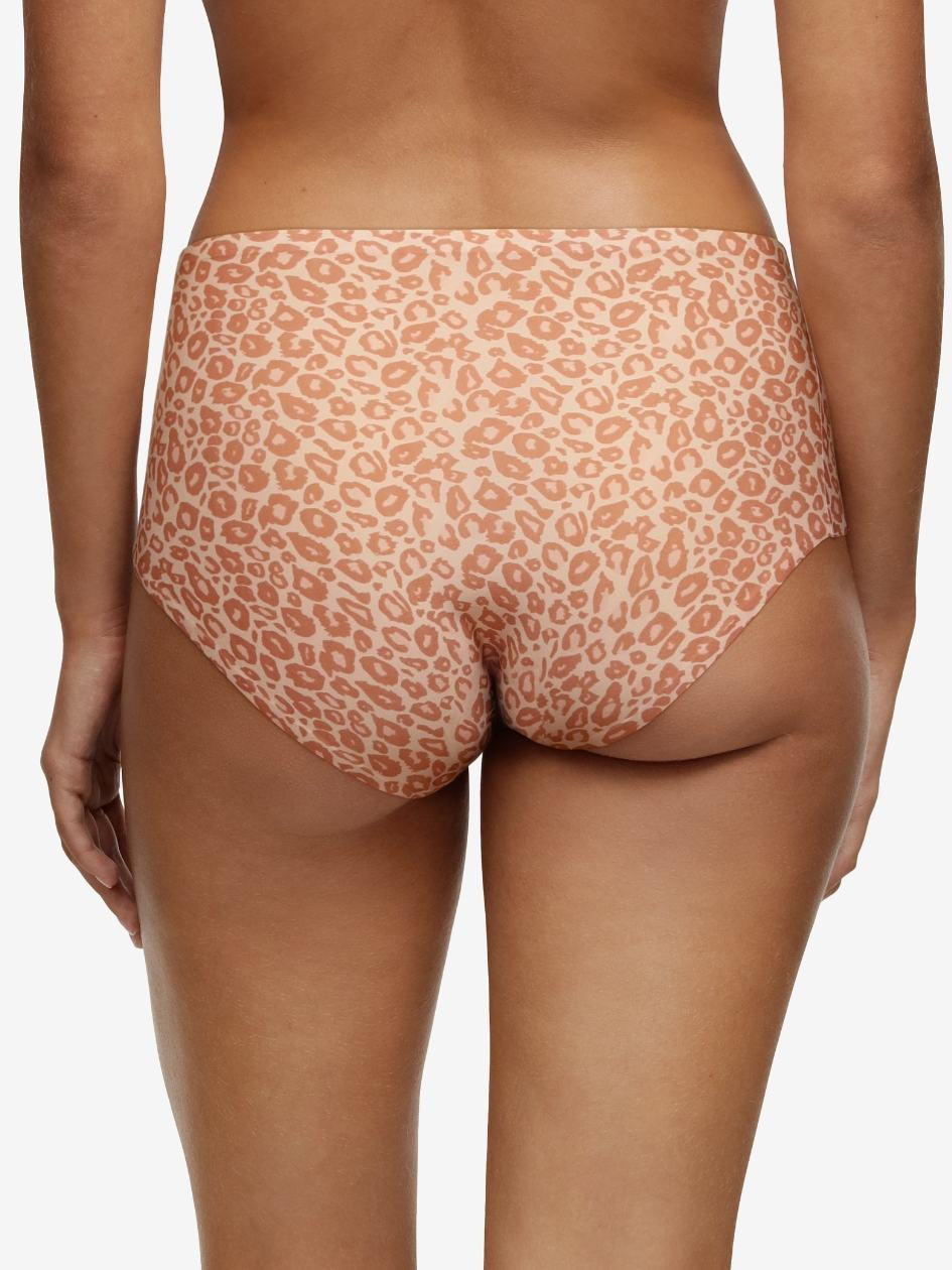 Beige Leopard Women Chantelle SoftStretch Briefs | GDL1047EN