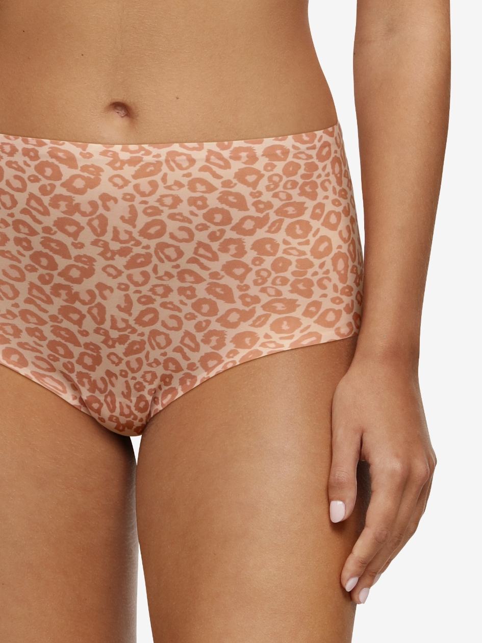 Beige Leopard Women Chantelle SoftStretch Briefs | GDL1047EN