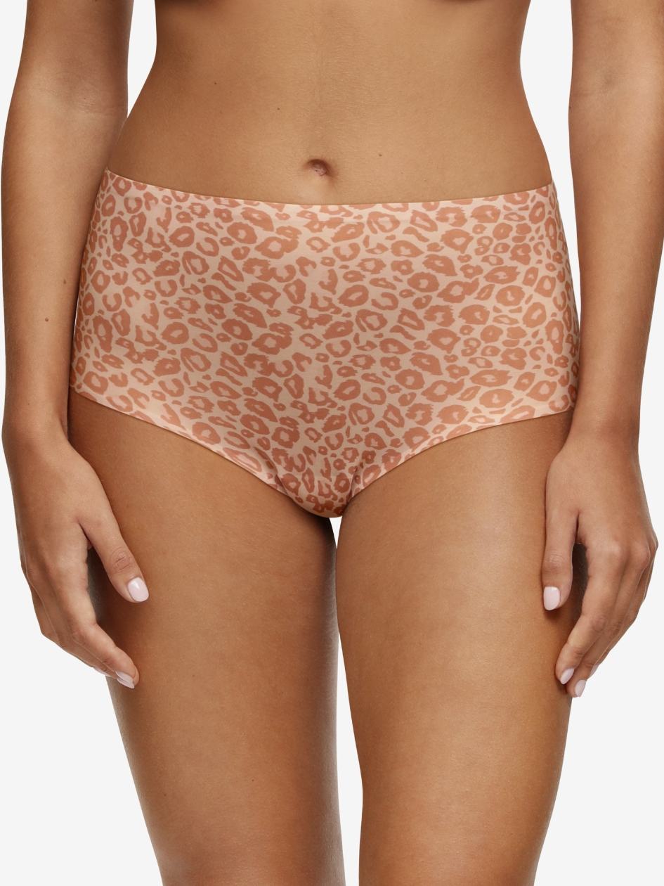 Beige Leopard Women Chantelle SoftStretch Briefs | GDL1047EN