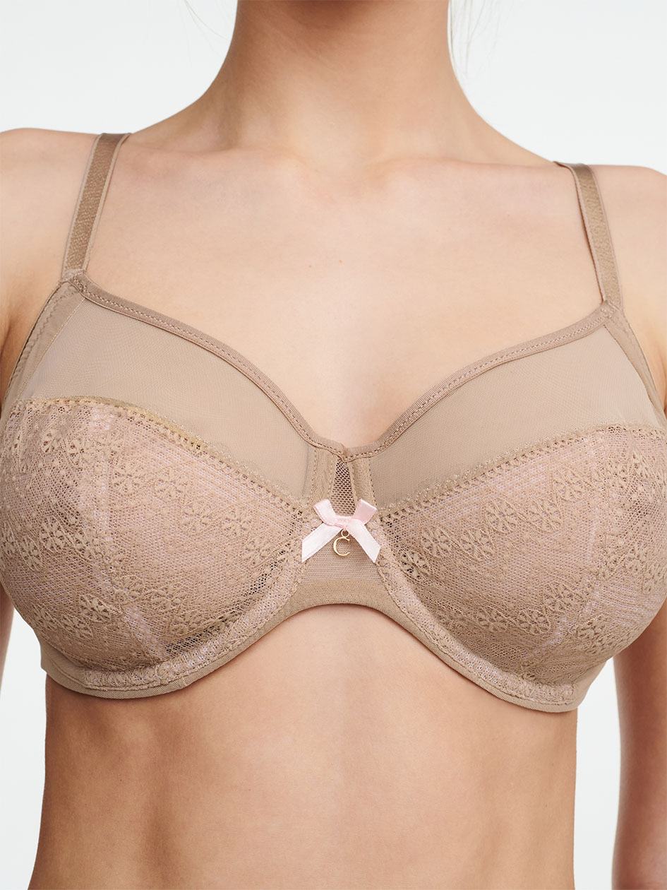 Beige Orange Women Chantelle Revele Moi Perfect Fit Underwire Bras | YKQ9298CI