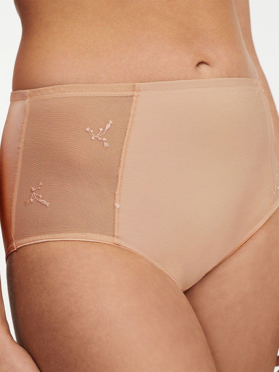 Beige Pink Women Chantelle Every Curve High Waist Briefs | QJW1897BG