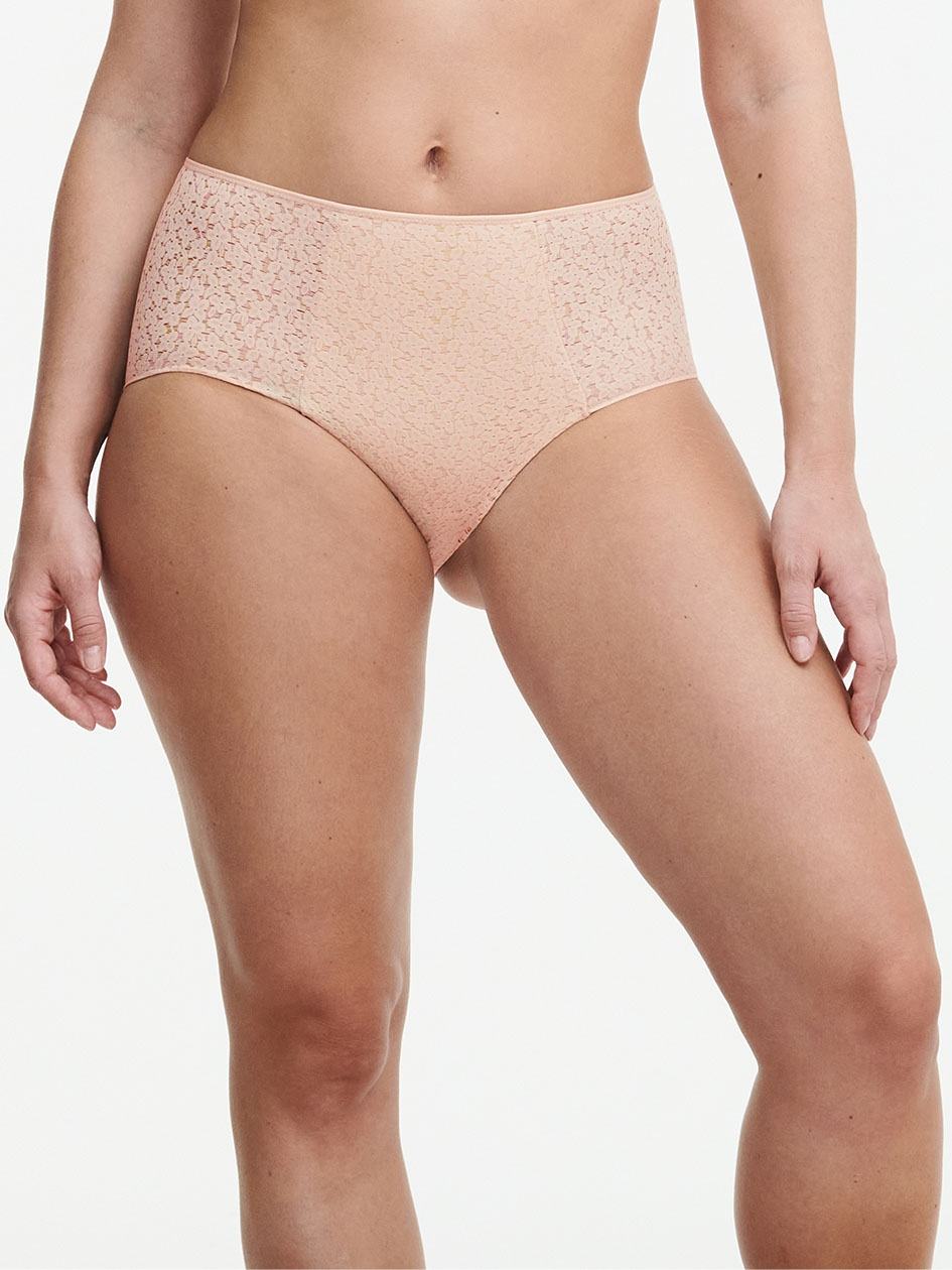 Beige Pink Women Chantelle Norah Comfort High Waist Briefs | ZQJ2446ZA