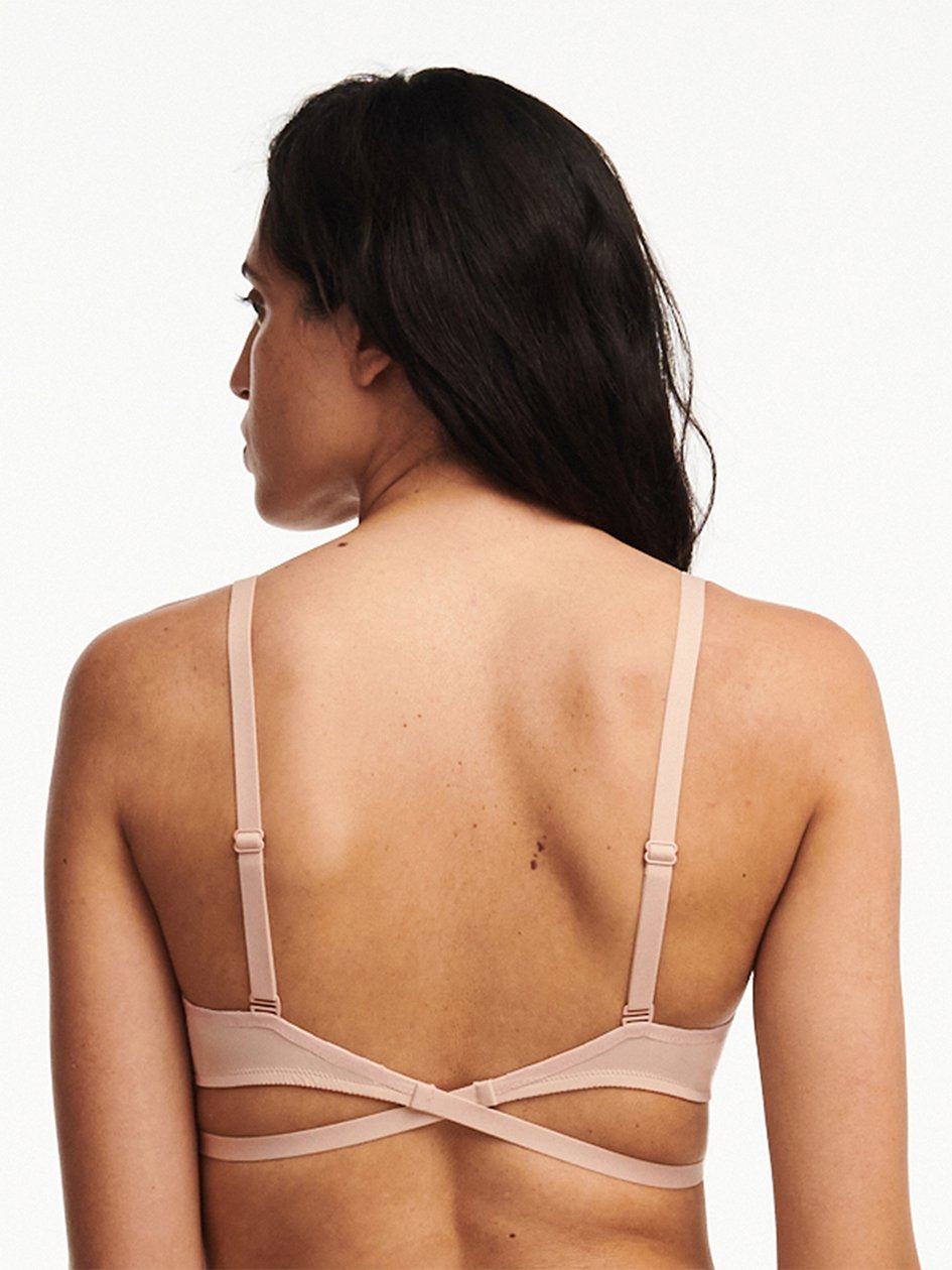 Beige Pink Women Chantelle Open Back Multi-Way Plunge T-Shirt Bra | YGZ4339QS