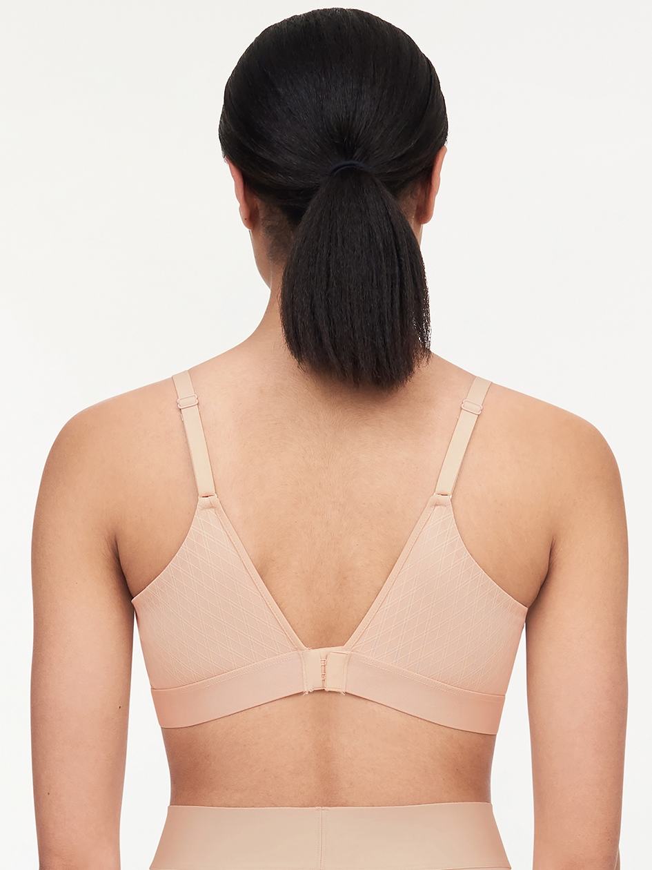 Beige Pink Women Chantelle Smooth Lines Back Smoothing Wireless Bras | BJT1045UY