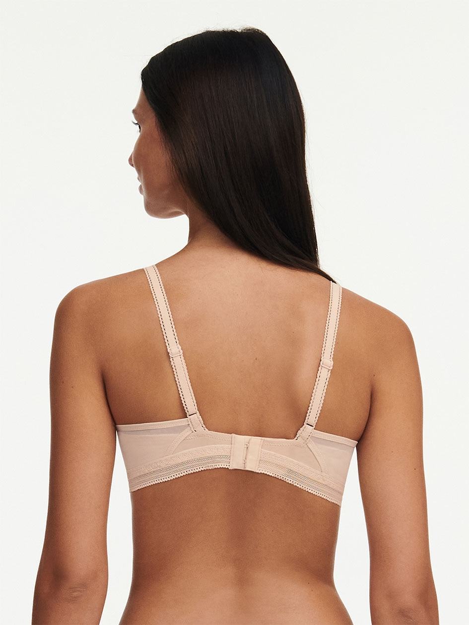 Beige Pink Women Chantelle True Lace Wireless Bras | DWI9750VO