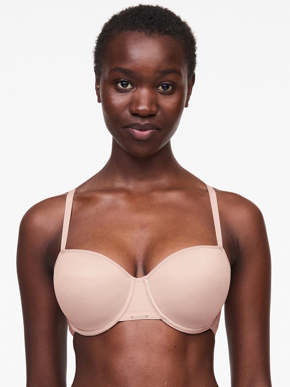 Beige Rose Women Chantelle Bare Essential Custom Fit T-Shirt Bra | NMF6236BX