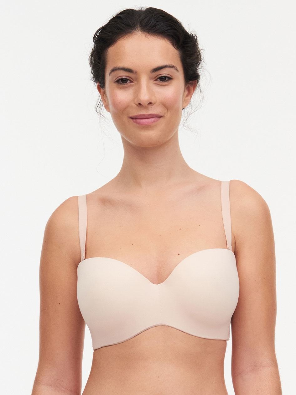 Beige Rose Women Chantelle Norah Comfort Strapless Convertible Bras | QFN1338VC